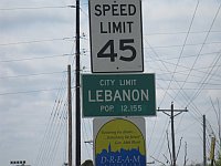 USA - Lebanon MO - City Sign (14 Apr 2009)